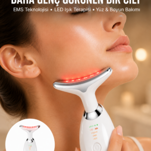 LED Işık Destekli Kırışıklık Karşıtı Yüz Bakım Aleti Yeni Nesil
