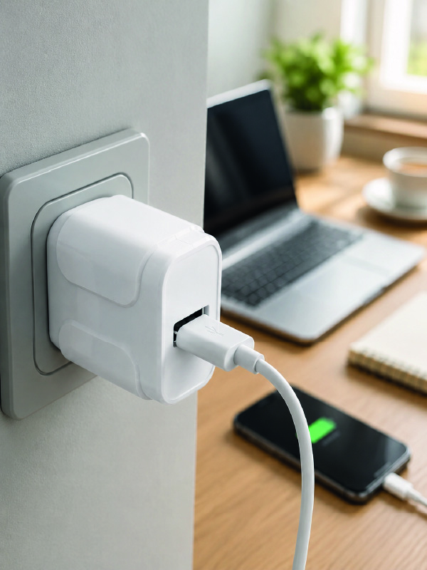 Pratik ve Kompakt Tasarımlı 12W USB Telefon Şarj Adaptörü