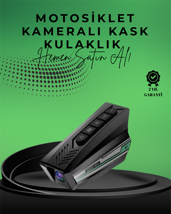 BT16 Dashcam Özellikli Kask Kamerası – WiFi, Sesli Komut, HD Kayıt (Kopya)