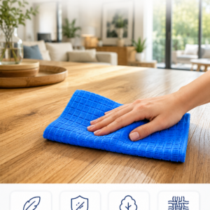 Profesyonel Mikrofiber Temizlik Bezi Çok Amaçlı Yüksek Emici Çizmeyen Temizlik Bezi 40x40 cm