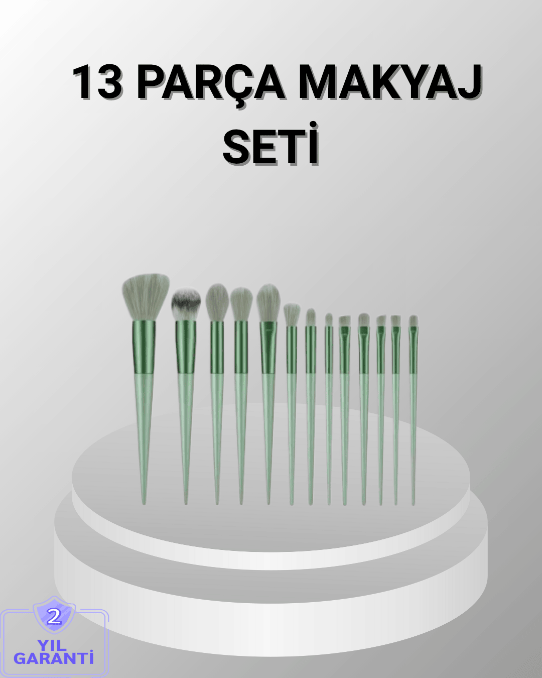 13 Parça Makyaj Fırça Seti – Ergonomik, Dökülme Yapmayan, Taşınabilir