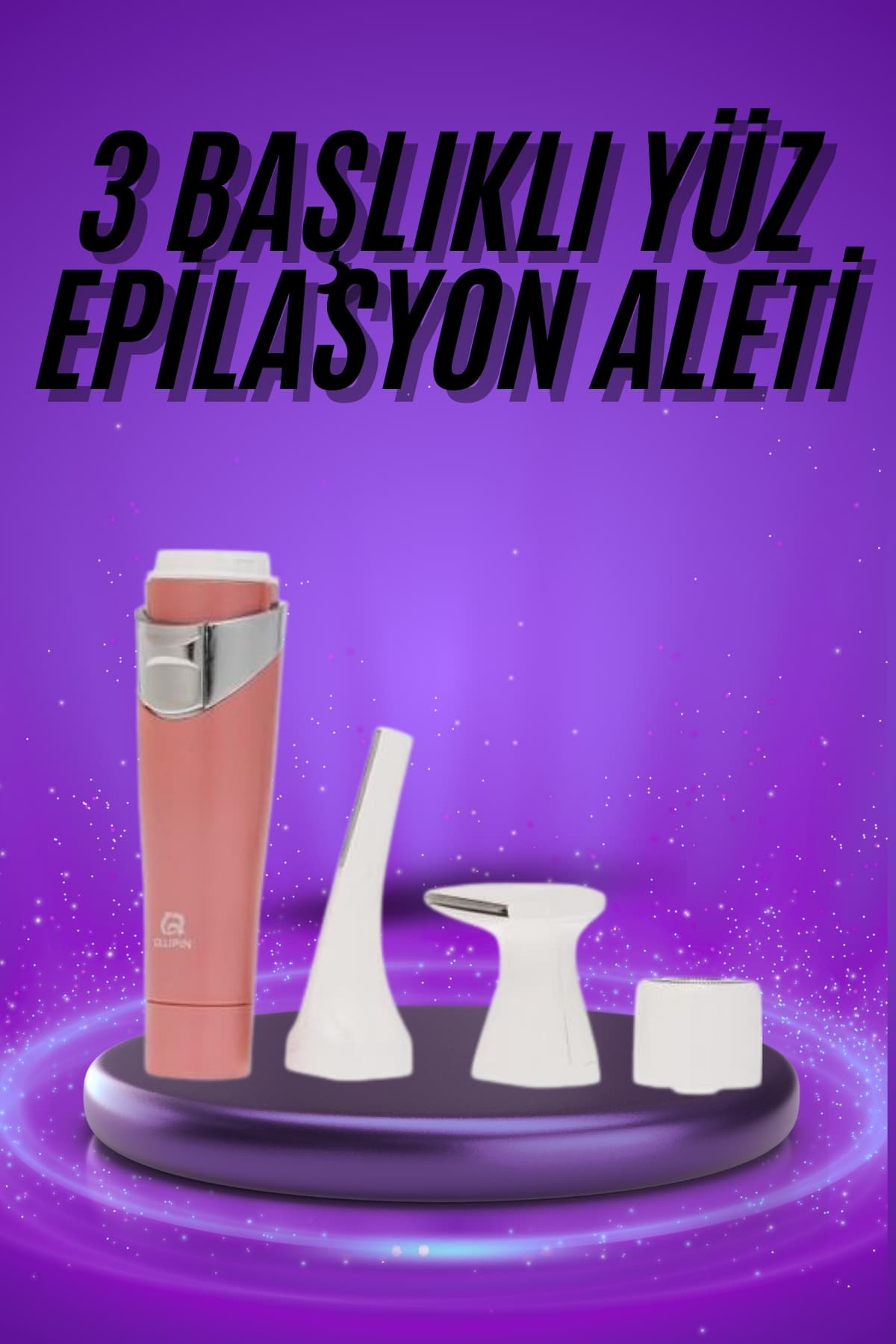 Tüm Cilt Tipleri Için 3 Başlıklı Yüz Çene Kıl Tüy Alma Tüm Cilt Tiplerine Uygun