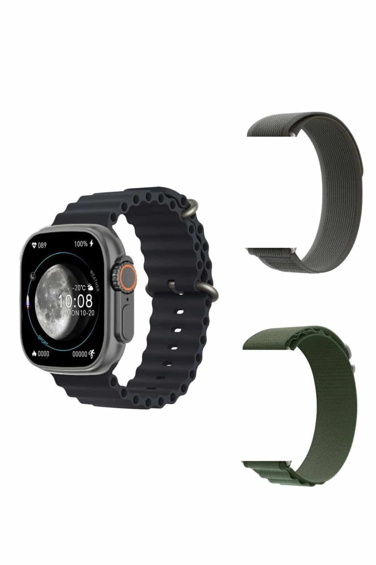 Yeni Nesil Akıllı Kol Saati Nabız Ölçer GPS Uyumlu 49 MM Kasa