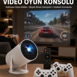 Film Dizi ve Oyun İçin Taşınabilir Kablosuz Mini Projeksiyon Yeni Nesil