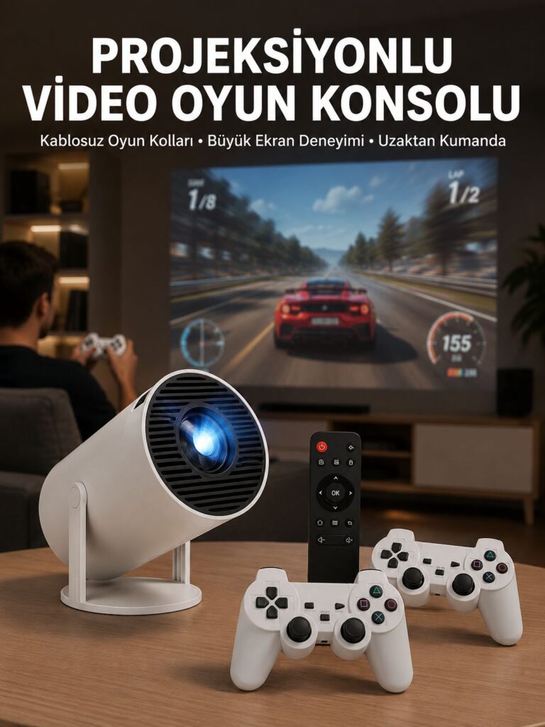 Film Dizi ve Oyun İçin Taşınabilir Kablosuz Mini Projeksiyon Yeni Nesil