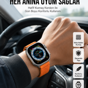 Yeni Nesil Akıllı Saat Çok Yönlü Titreşimli 49 MM Android ve İOS Uyumlu