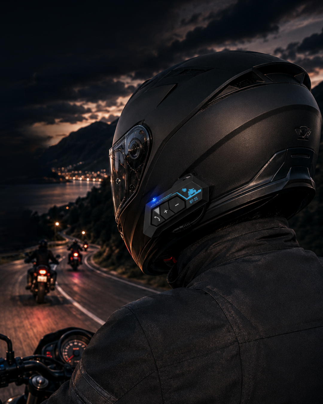 Şarjlı Bluetooth Kask Kulaklığı Navigasyon ve Müzik Destekli