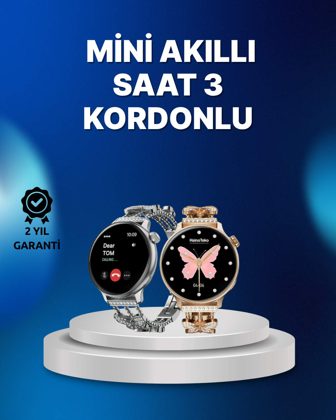 Akıllı Saat – Uzun Pil Ömrü, IP67 Suya Dayanıklılık, Şık ve Hafif