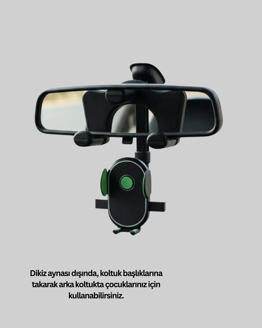 Dikiz Aynasına ve Koltuk Başlığına Uyumlu Telefon Tutucu Yeni Nesil