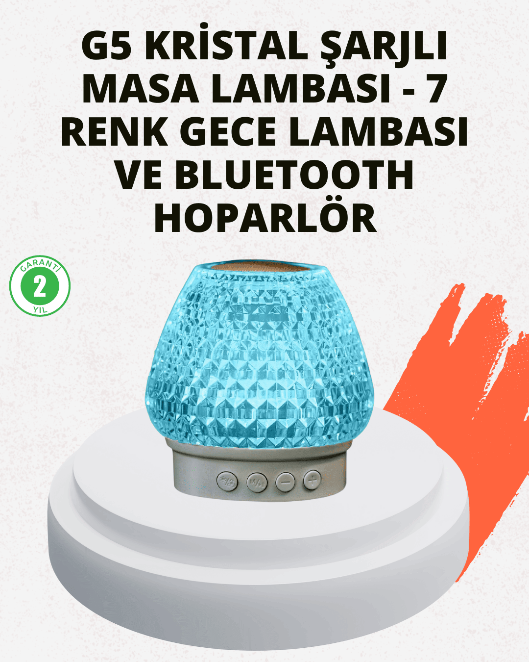 15 Metre Çekim Mesafeli Şarjlı Işıklı Hoparlör