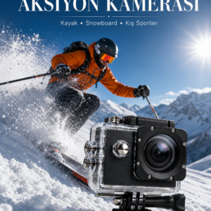 1080P Full HD Spor Kamerası Kompakt ve Dayanıklı Tasarım