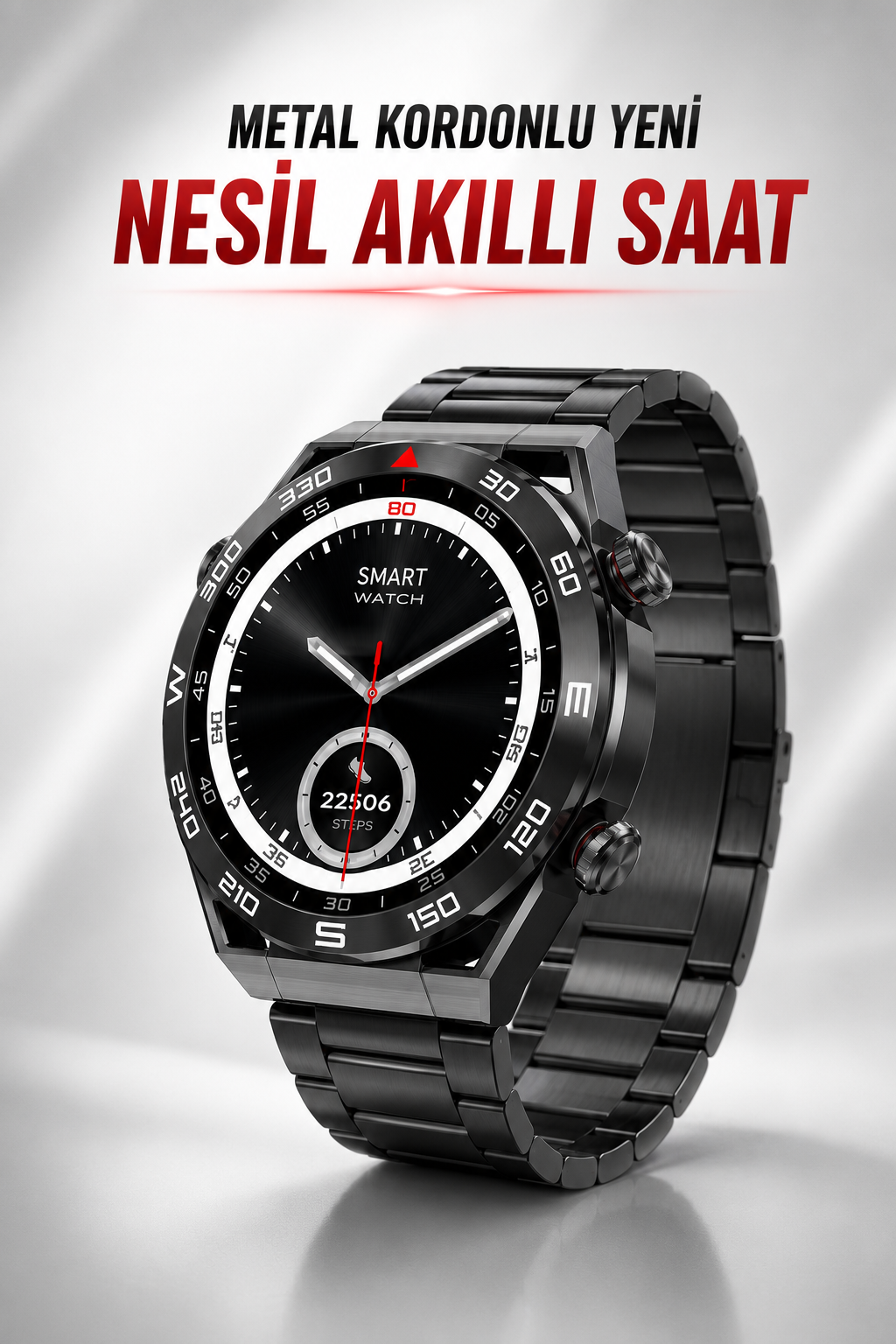 Akıllı Saat Yeni Nesil Bluetooth Bağlantılı Uyku ve Sağlık Takibi NFC ve GPS