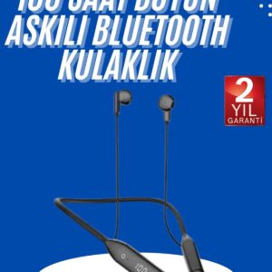 100 Saat Kablolu Boyun Askılı Dijital Göstergeli Bluetooth Kulaklık