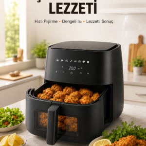 Yağsız Yemek Pişirme İçin Dijital Air Fryer Fritöz