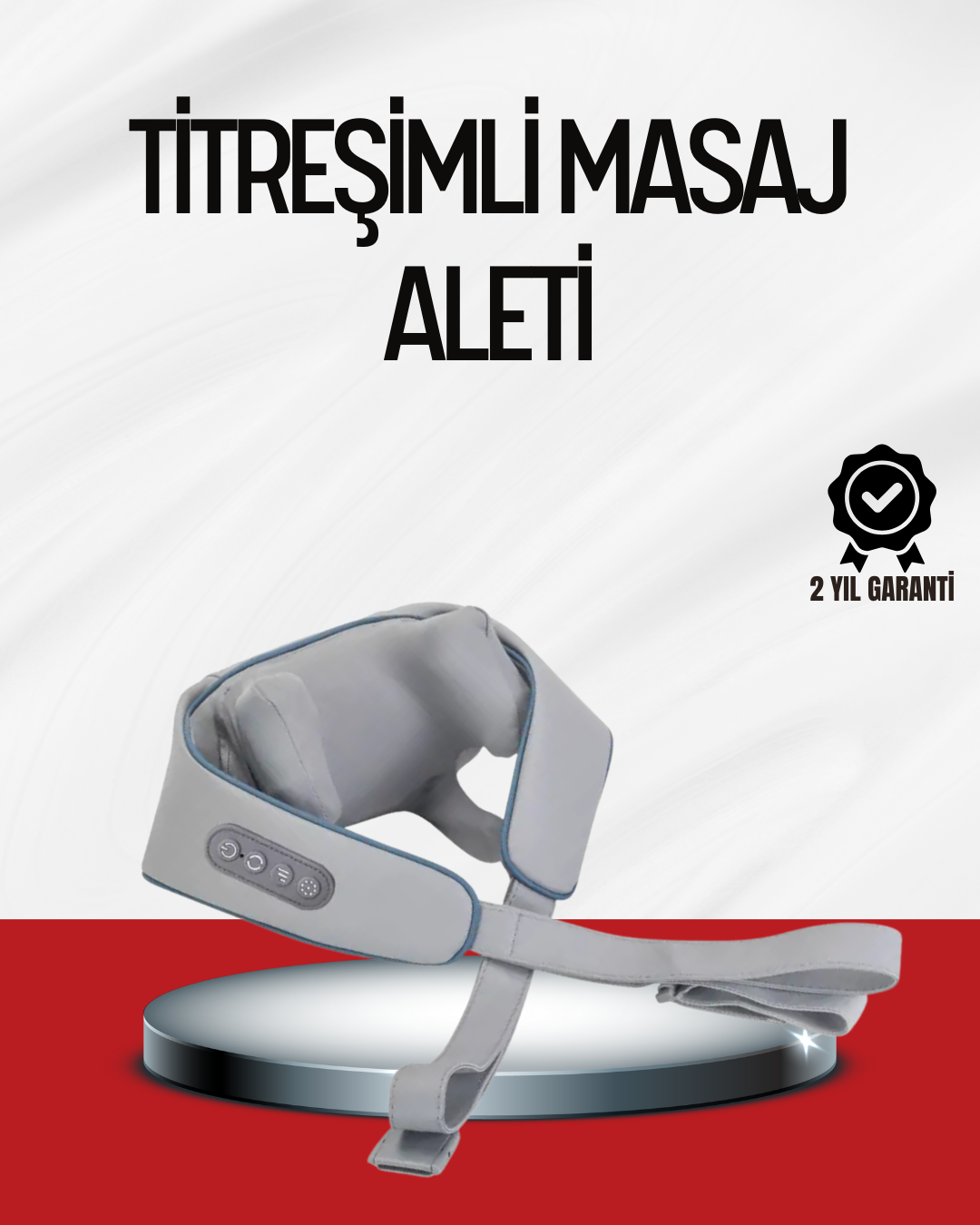 Çok Fonksiyonlu Kablosuz Masaj Aleti | 2 Modlu Isıtmalı