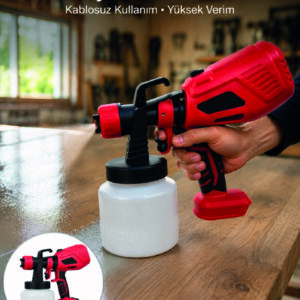 800 ml Geniş Hazne ile Kesintisiz Boya Uygulaması