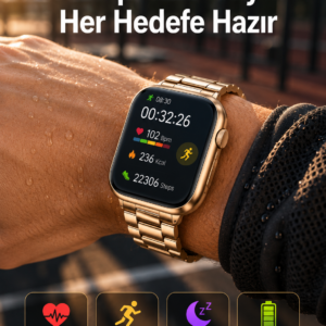 Sağlık Takipli Akıllı Saat 117 Spor Modlu AMOLED Ekran