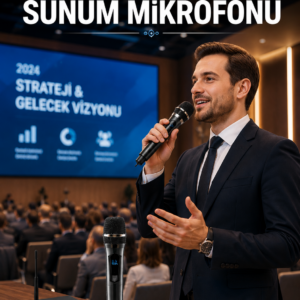 Kablosuz Çift Mikrofon Şarj Edilebilir Dijital Göstergeli