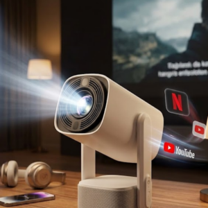 Akıllı Projeksiyon Powerbankli Taşınabilir Sinema Projektörü 4k HD Kaliteli