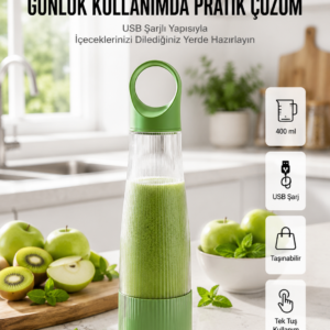 Ev Dışı Kullanıma Uygun Taşınabilir Smoothie Makinesi