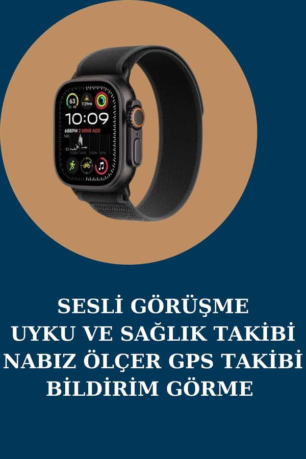 Akıllı Saat Nabız Ölçer Uyku Takibi Adımsayar Alarm ve Hatırlatıcı Çağrı Cevaplama Yeni Nesil