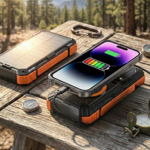 20000 mAh Powerbank Güneş Enerjili Kablosuz Şarj Hızlı Şarj Taşınabilir Batarya (Kopya)