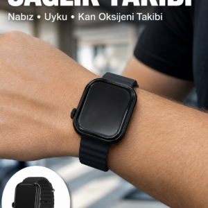 3 Kordonlu Akıllı Saat Bluetooth Arama ve Akıllı Bildirim Destekli