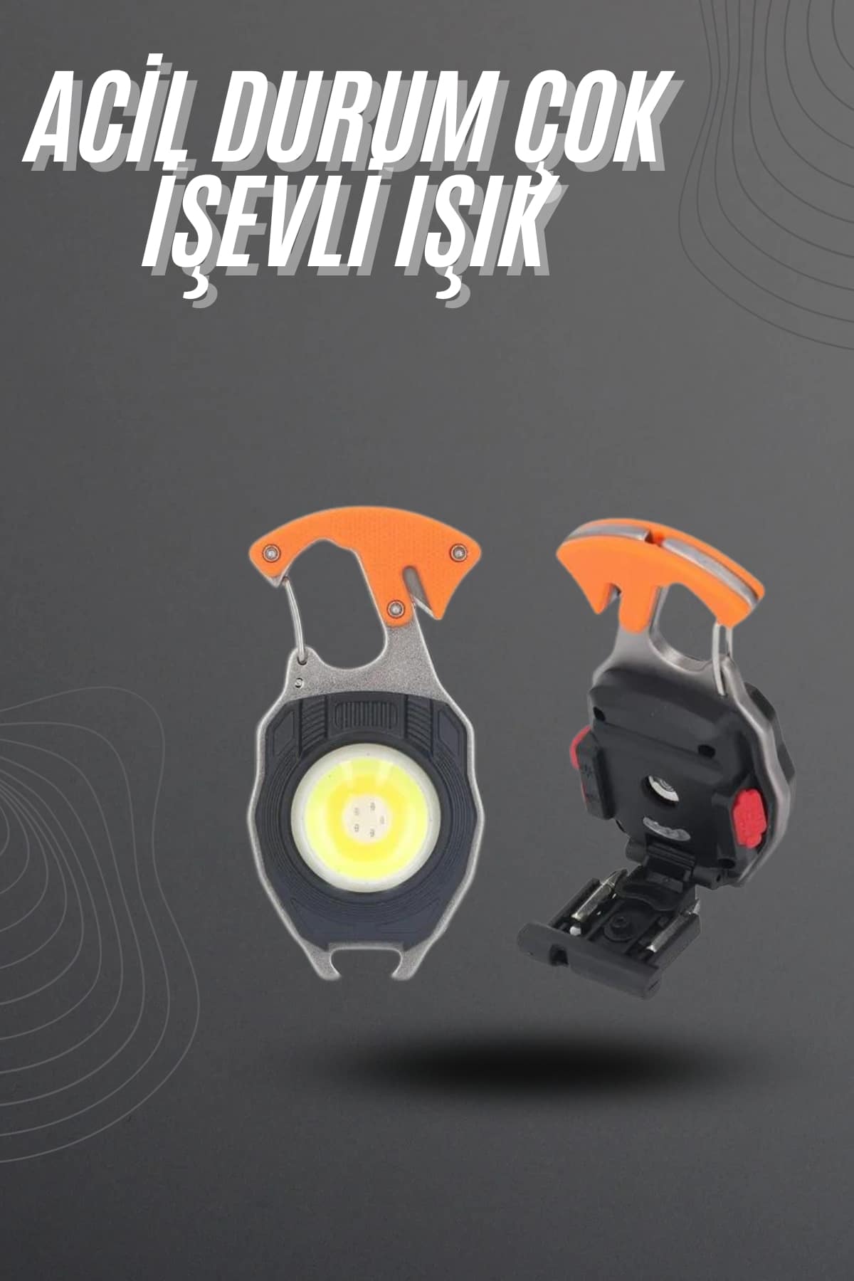 El Feneri LED Anahtarlık Çok Fonksiyonlu Mini