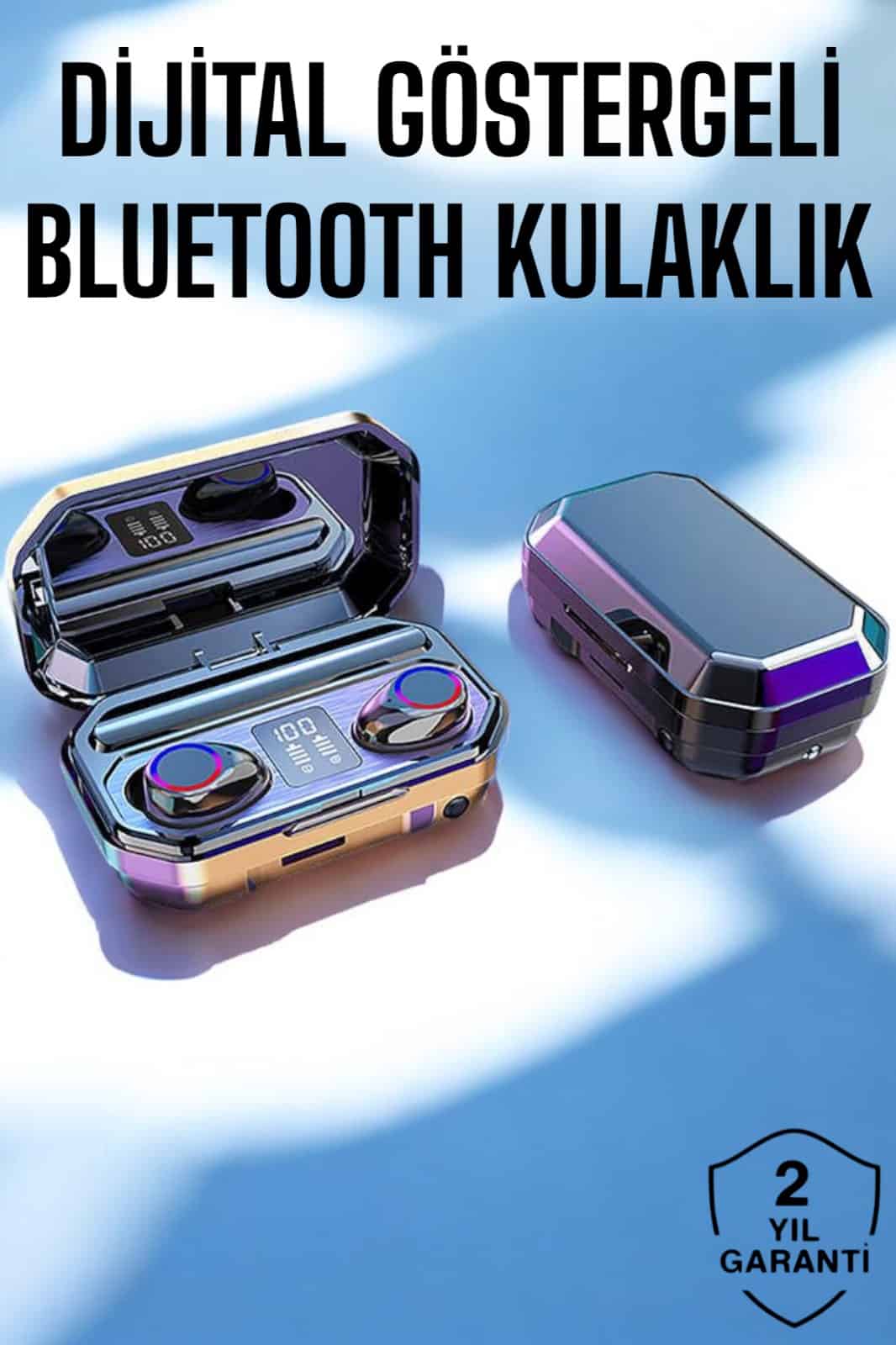Dokunmatik Kontrol Özellikli Bluetooth Bağlantılı Dijital Göstergeli Kulaklık