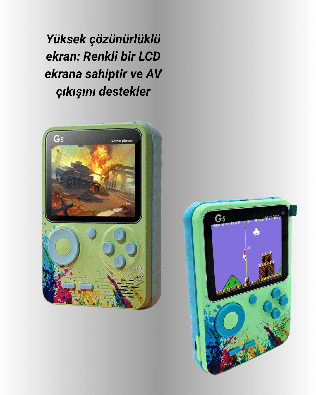 G5 Game Box Retro Mini Oyun Konsolu – 500 Dahili Oyun Yeni Nesil