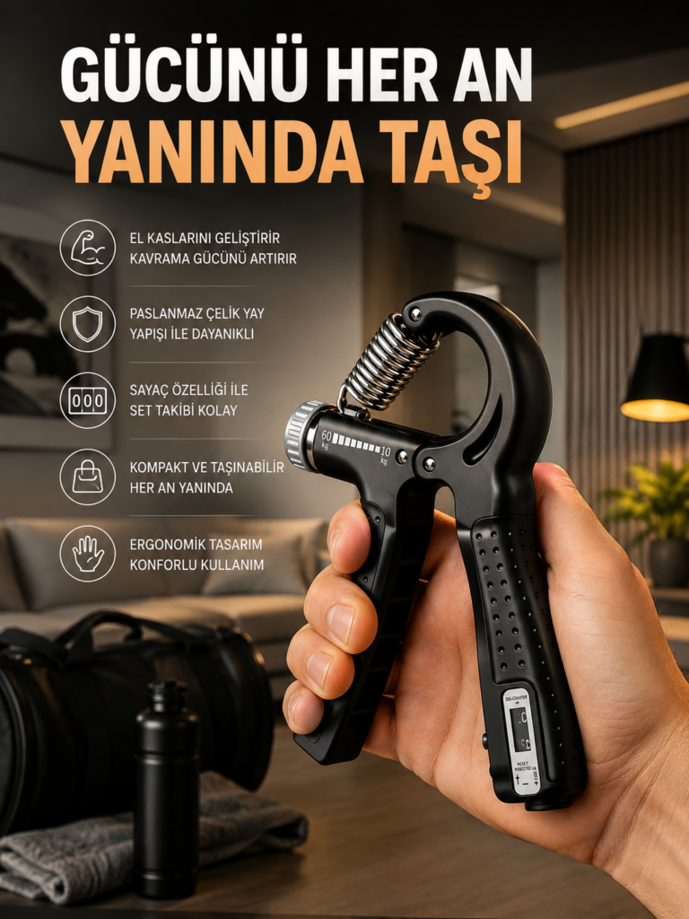 Portatif Ayarlanabilir El Yayı Sayaçlı Dayanıklı Çelik Yay Yeni Nesil