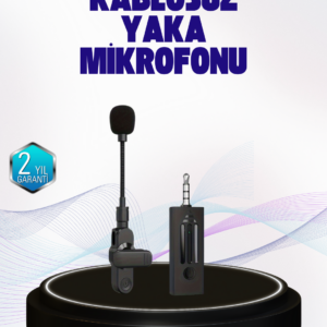 360 Derece Ses Algılamalı Type C Şarjlı Yaka Mikrofonu