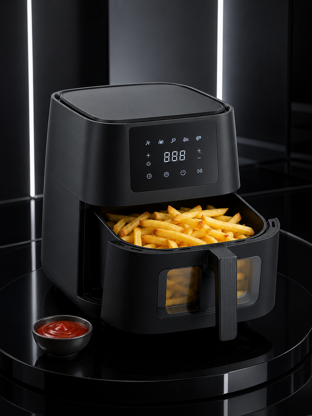 Air Fryer Mutfak Pişirme Cihazı Çok Programlı Dokunmatik