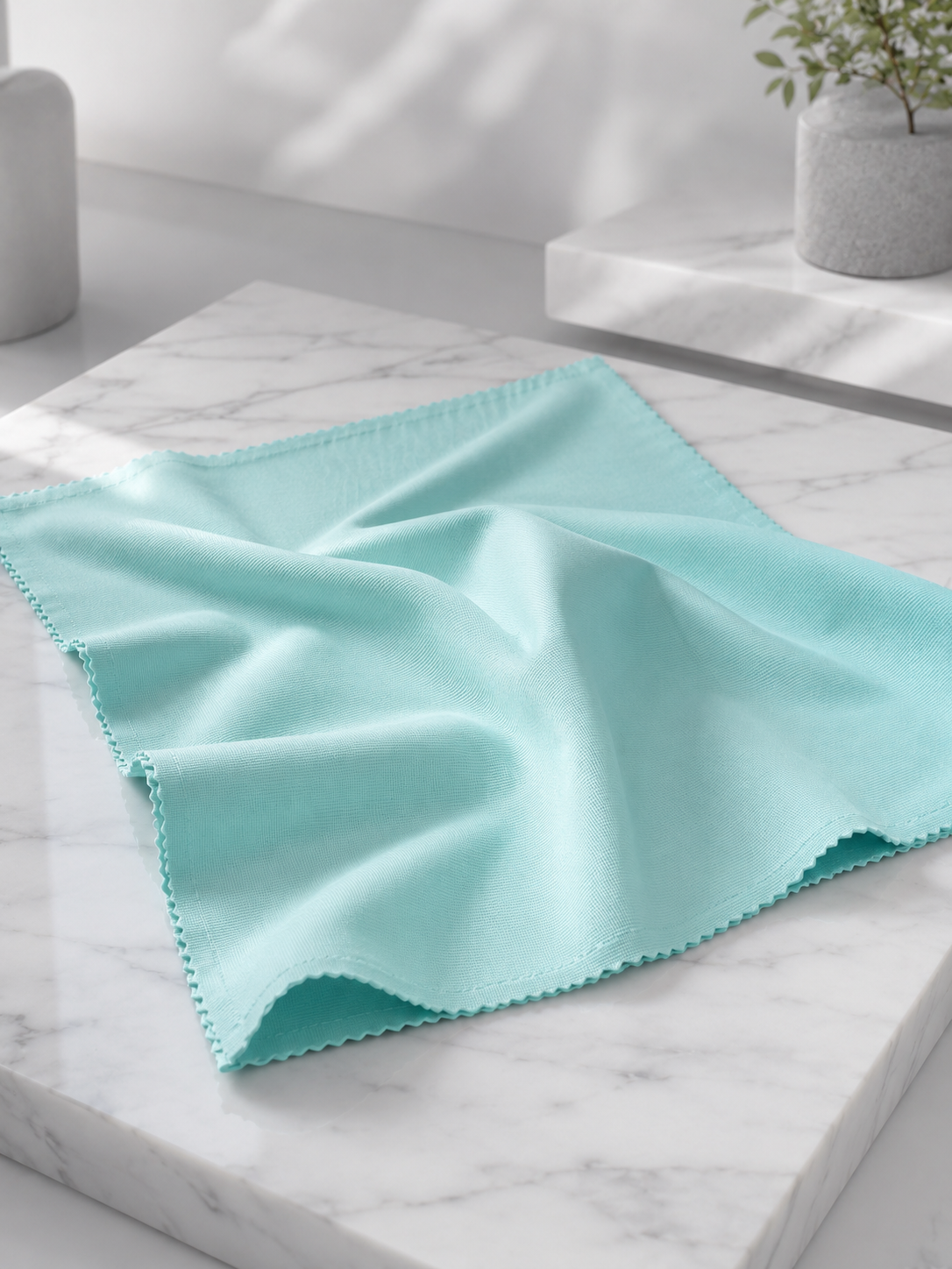 Çok Amaçlı Mikrofiber Cam Bezi Cam Ayna Duşakabin ve Parlak Yüzey Temizlik Bezi
