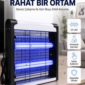 Ev, Ofis ve İş Yerleri İçin Sessiz UV LED Sinek Yakalama Cihazı