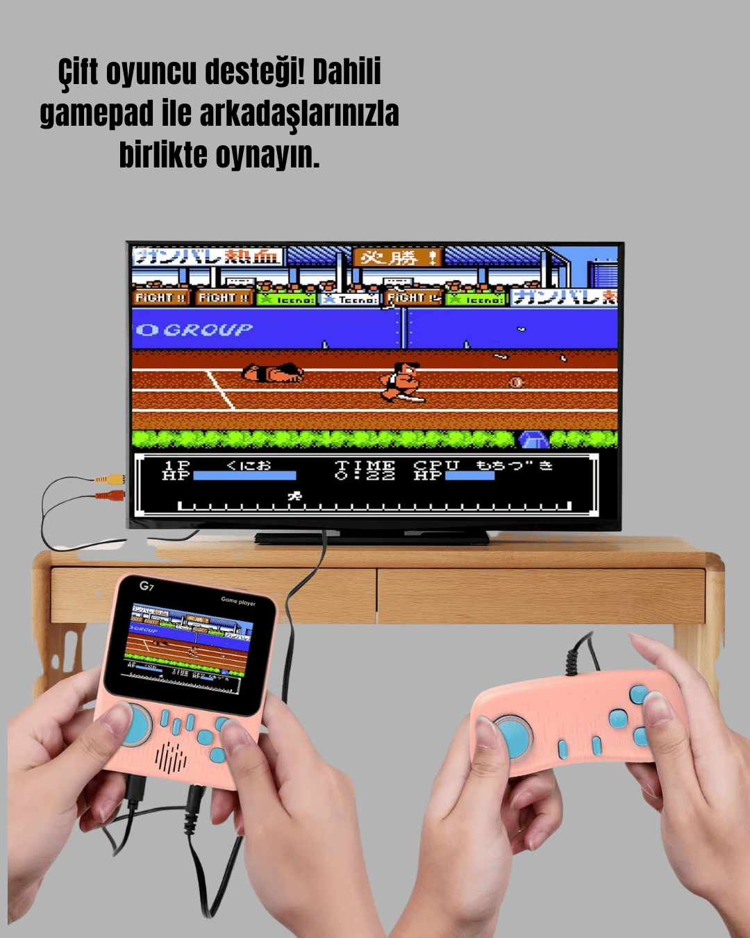 666 Klasik Oyunlu Mini Retro Konsol – Büyük Ekran Desteği