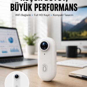 360° Klipsli Manyetik Spor Kamera Yüksek Çözünürlük Yeni Nesil
