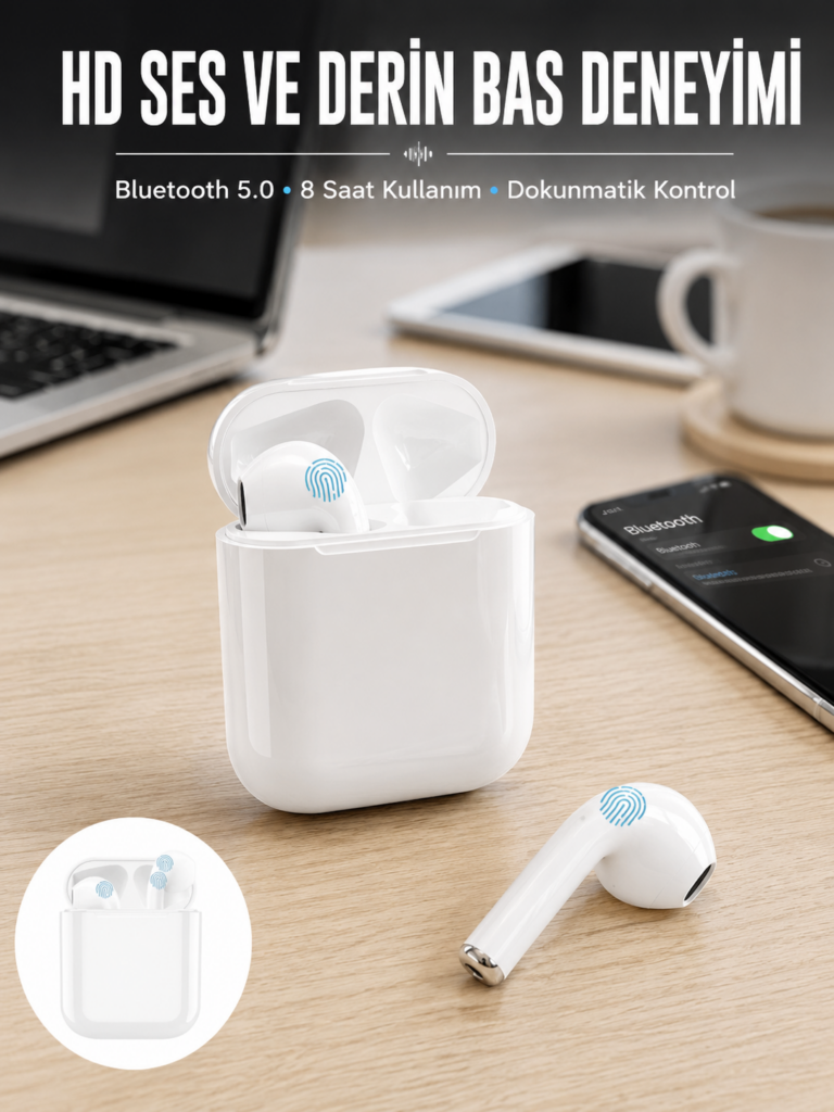 2.Nesil TWS Bluetooth Kulaklık Yüksek Ses Kaliteli Yeni Nesil