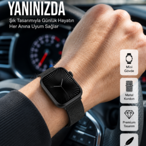 SQ-16 Mini Series 10 Akıllı Saat – 3 Kordon + Hediye Bileklik