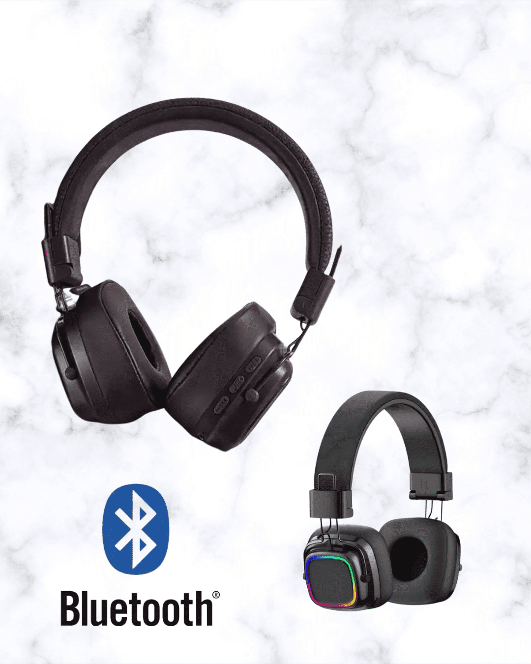 Renkli Işık Efektli Bluetooth 5.3 Müzik Kulaklığı Yeni Nesil