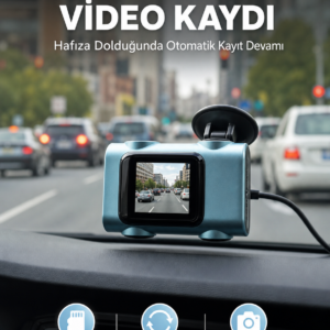 Mini Araç İçi Kamera Sürekli Kayıt Geniş Açılı Yeni Nesil