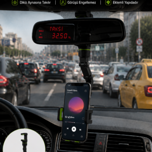 Dikiz Aynası Telefon Tutucu Katlanabilir Ayarlanabilir Araç İçi Telefon Standı