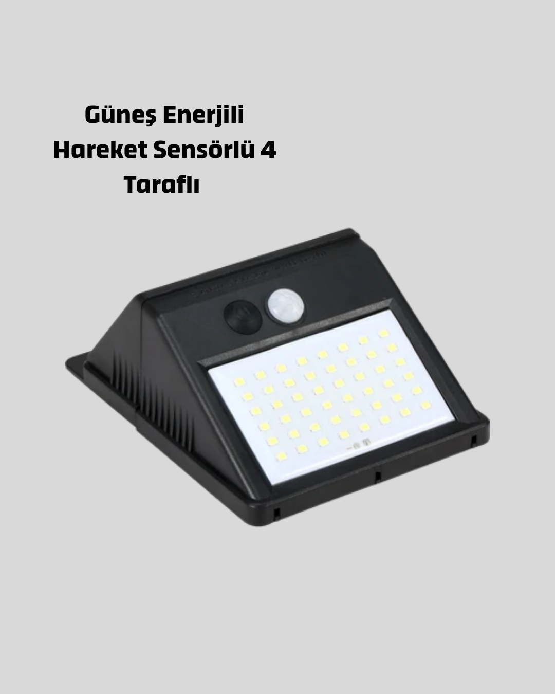 Sensörlü, Güneş Enerjili LED Duvar Lambası Bahçe ve Balkon Aydınlatma