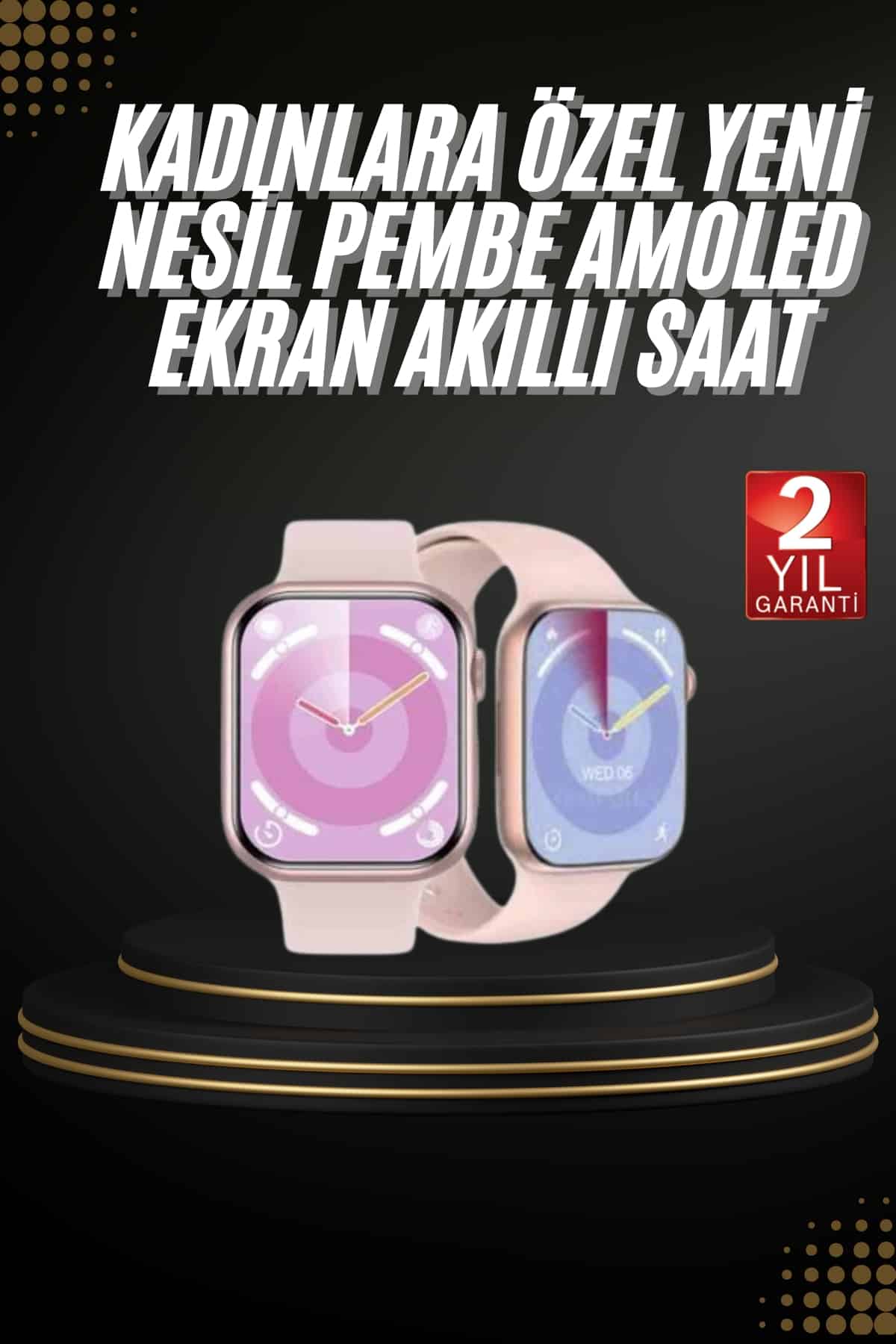 Akıllı Saat Bluetooth Bağlantılı Bluetooth Arama ve Sosyal Medya Bildirim Destekli