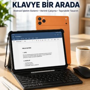 Android Tablet Klavye Kılıflı Dokunmatik Ekran Günlük ve Profesyonel Kullanım