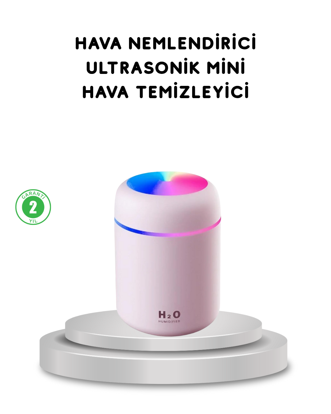 USB Bağlantılı LED Işıklı Hava Nemlendirici – Sessiz ve Kullanıcı Dostu Tasarım