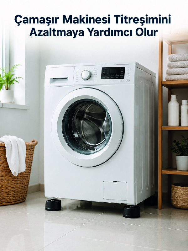Çamaşır Makinesi İçin 4 Adet Kauçuk Ayak Pedi