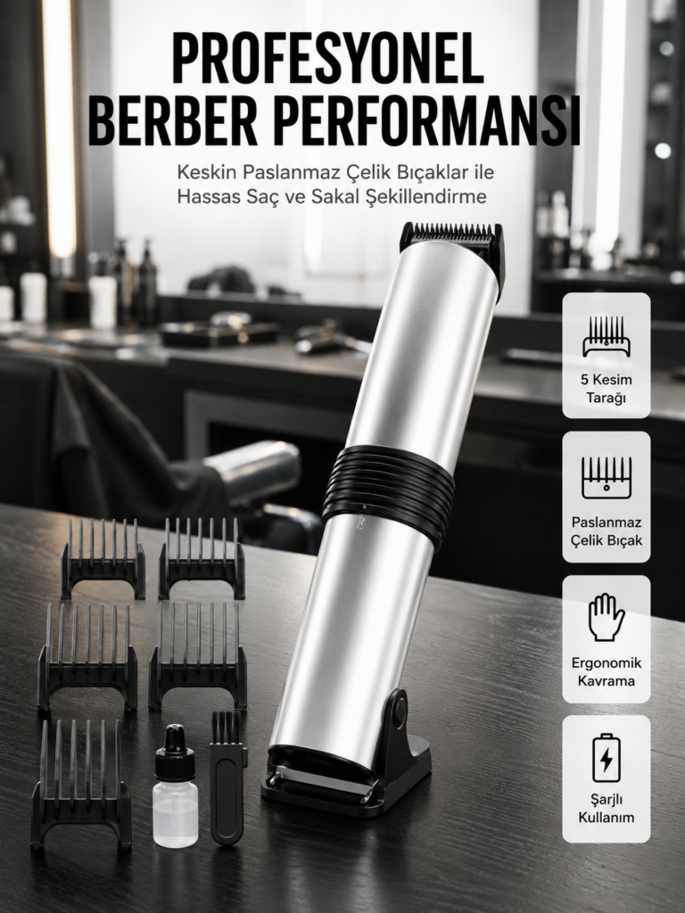 2025 Model Çelik Kasa Profesyonel Saç Sakal Tüm Vücut Tüyü Lazer Öncesi Tıraş Makinesi