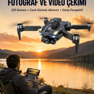 Ekranlı Kumandalı Katlanabilir Kamera Drone Hobi ve Günlük Kullanım