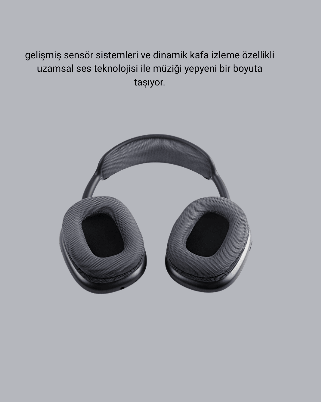 Bluetooth 5.0 Kulak Üstü Kulaklık – Gürültü Engelleme, Uzamsal Ses, Hızlı Şarj